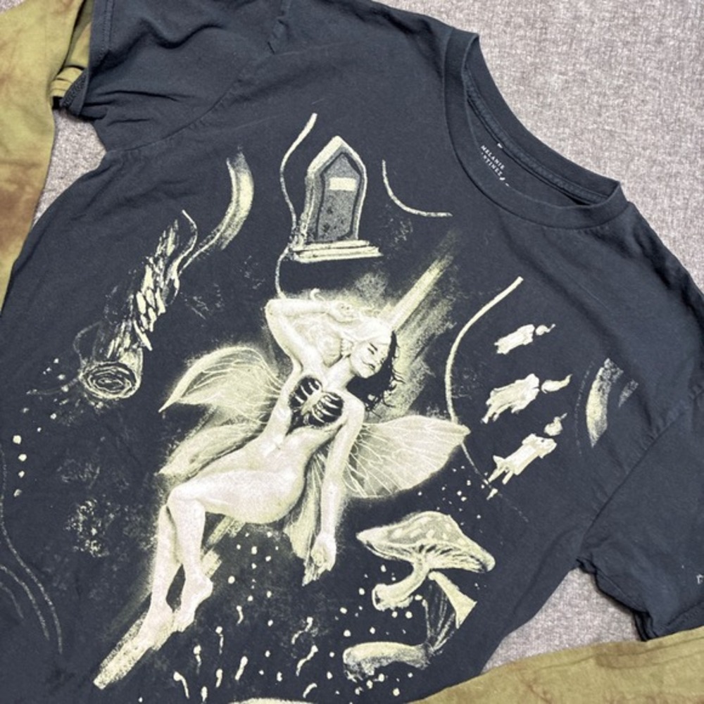 Melanie Martinez Portals T-Shirt Women Medium Black Long Sleeve‎ Fairy Graphic